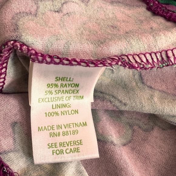 LILLY PULITZER Women’s Hollyhock Posie Laney Purple Dress XS - Picture 6 of 9